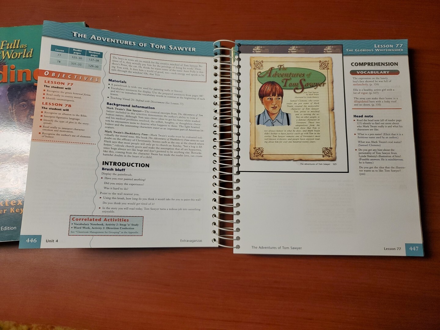 BJU Reading 6: As Full As The World-Worktext Answer Key & Teacher Ed. 1 And 2