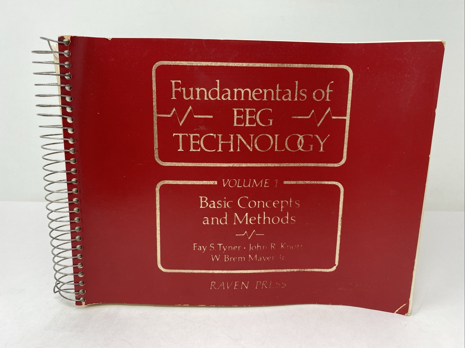 Fundamentals EEG Technology Vol 1 Tyner Spiral Bound 1985 Raven Press Lippincott