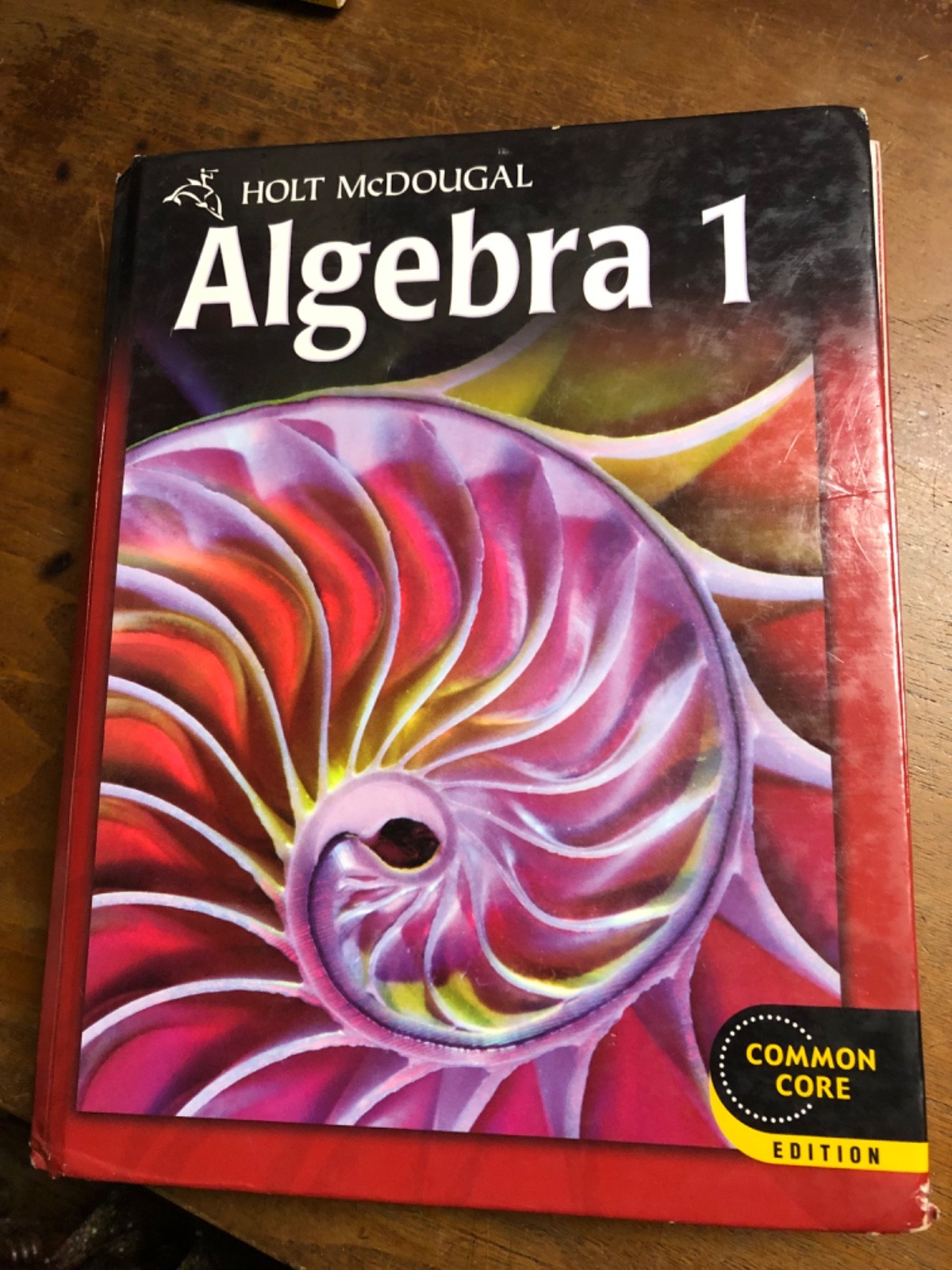 Algebra 1, common core edition. Holt McDougal, 2012 edition