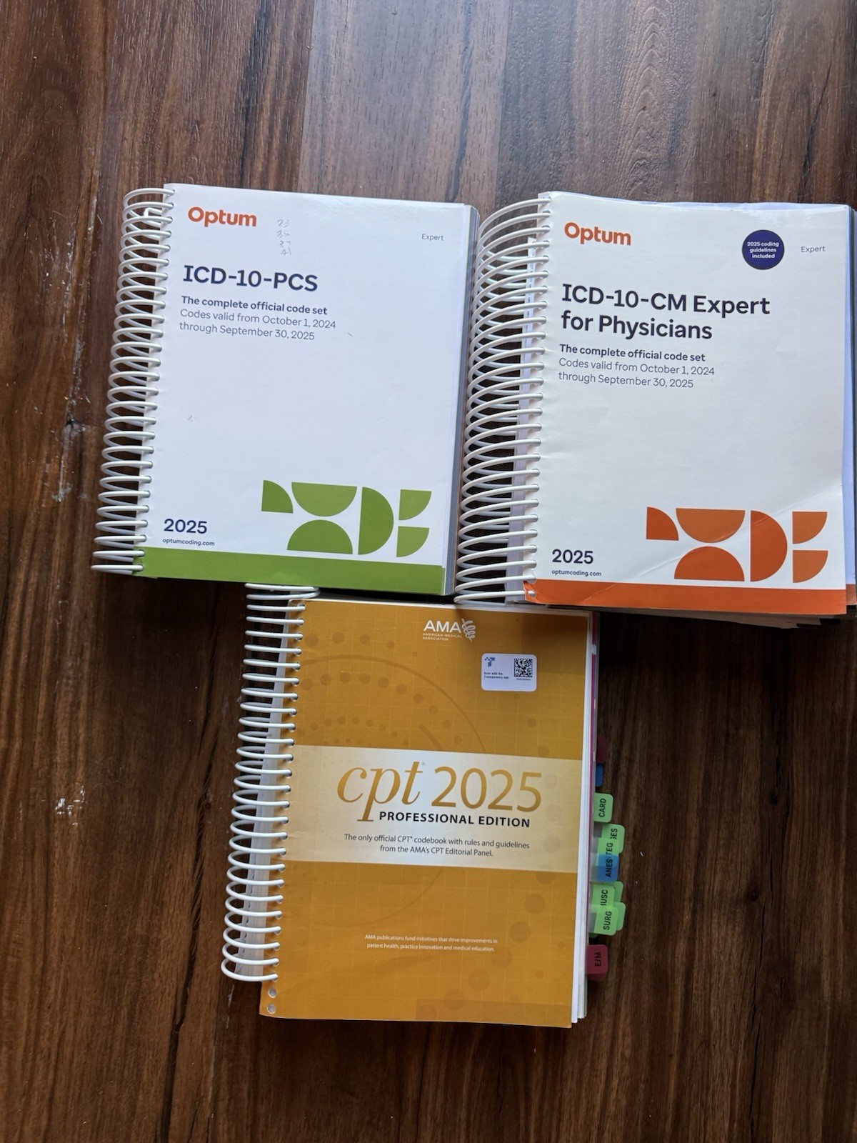 AMA CPT Book, ICD-10 Code Book, HCPCS Book – 2025 Physician Bundle
