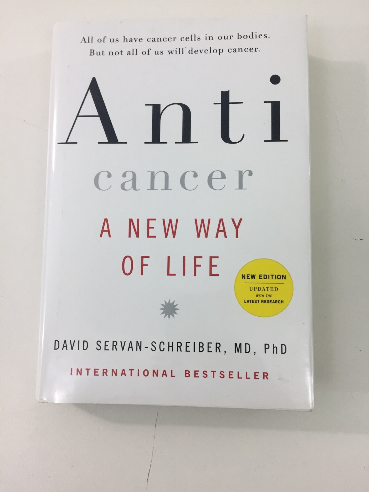 Anticancer : New Way of Life – David Servan-Schreiber (2009, Hardcover, DJ)