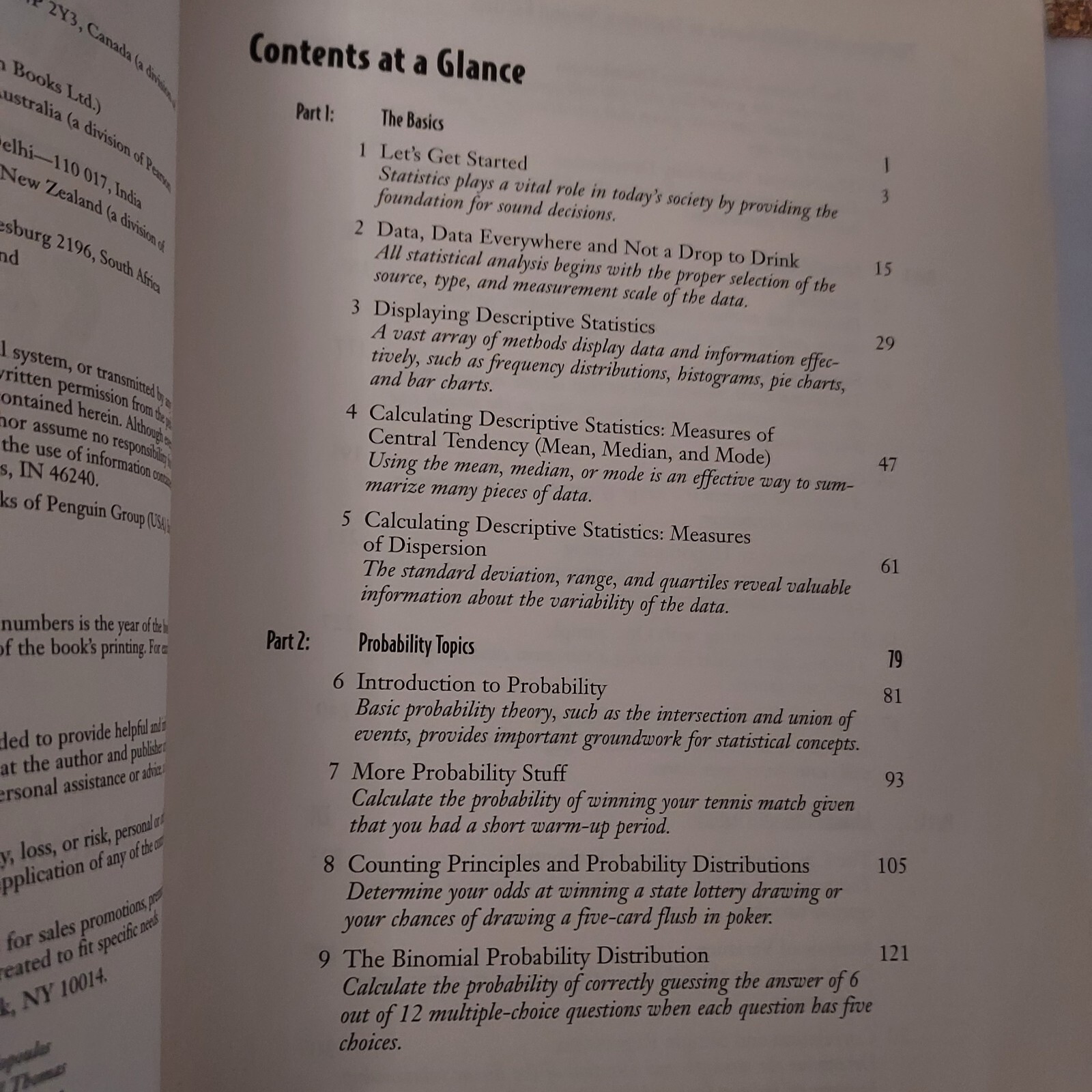 Complete Idiot’s Guide to Statistics by Robert A. Donnelly Jr. Ph.D (2007)