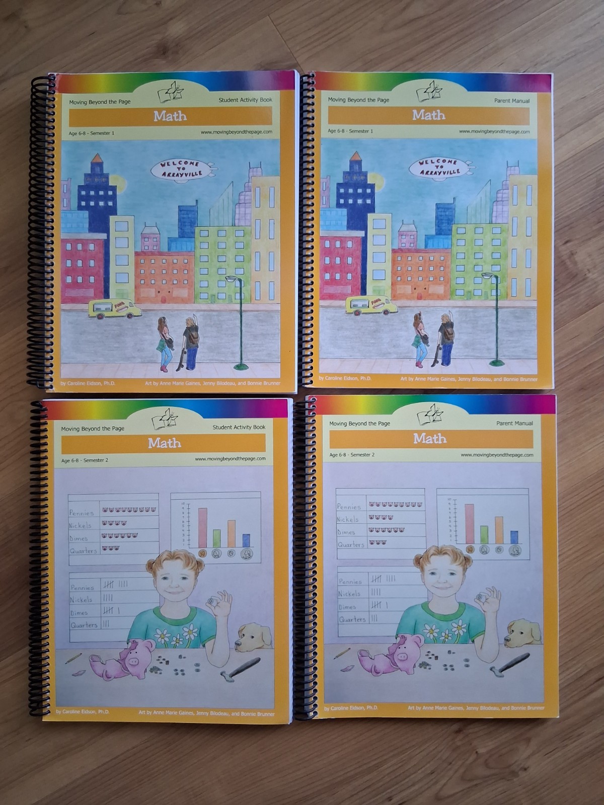 Moving Beyond the Page (Age 6-8) Full Year Math Curriculum Bundle