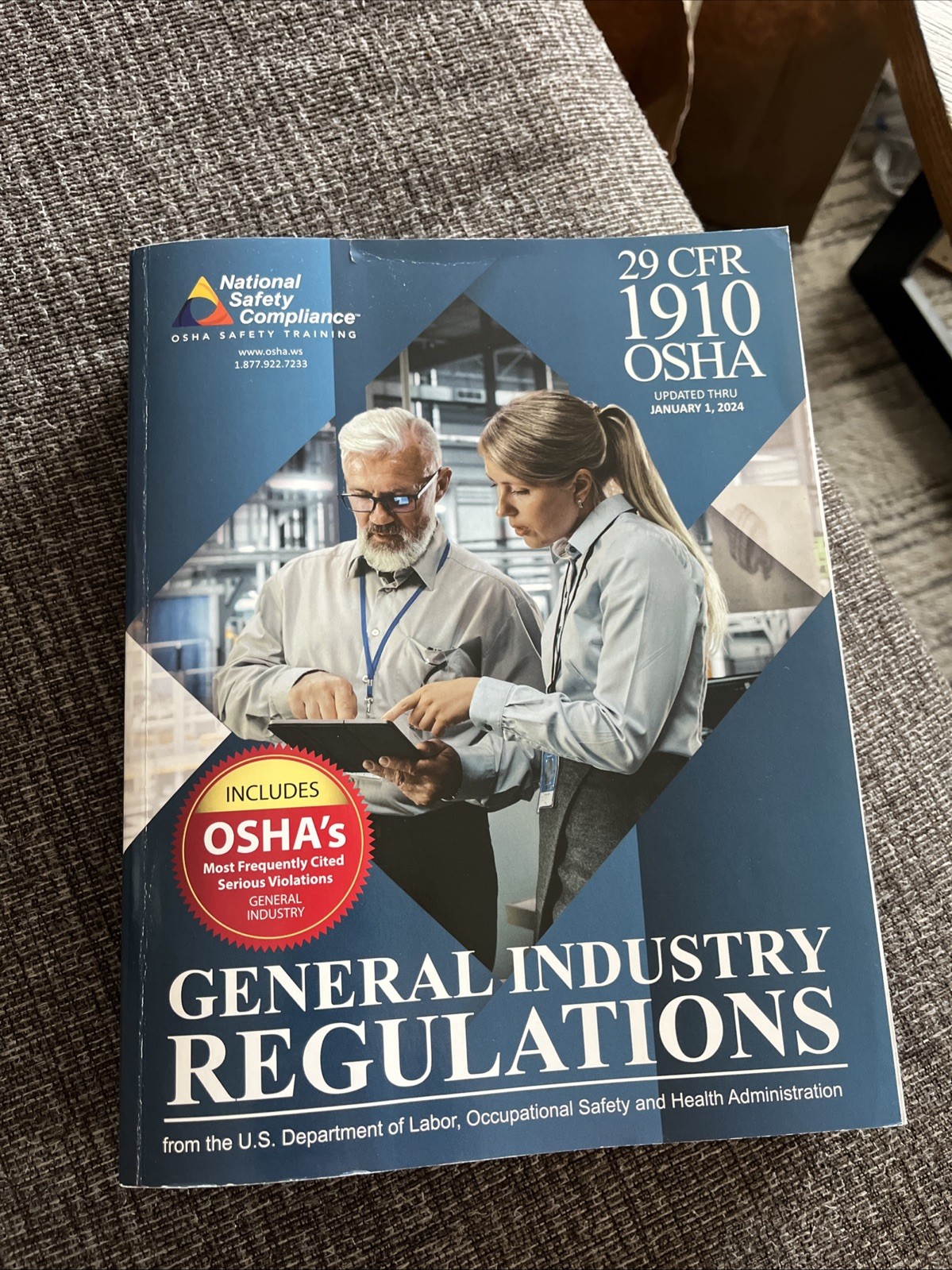 29 CFR 1910 OSHA General Industry Regulations, 2024 Edition (Very Good)