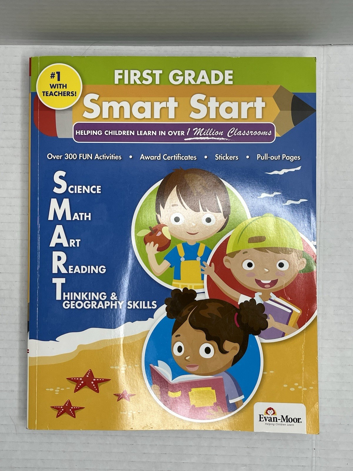 First Grade, Smart Start- Paperback By Evan – Moor, Science Math Art Read Think