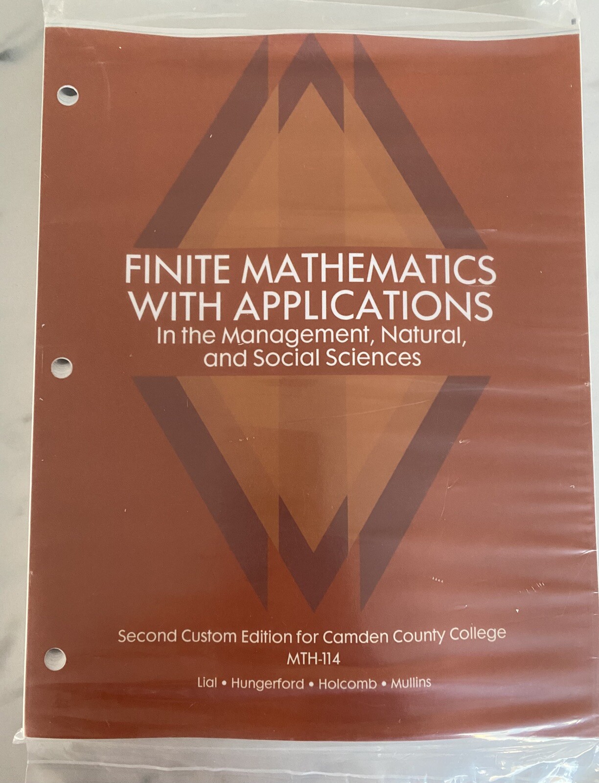 Finite Mathematics with Applications,MTH-114, 2 ed. Custom Camden County College