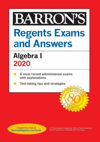 Regents Exams and Answers: Algebra I 2020;- paperback, 1506253830, Rubinstein MS