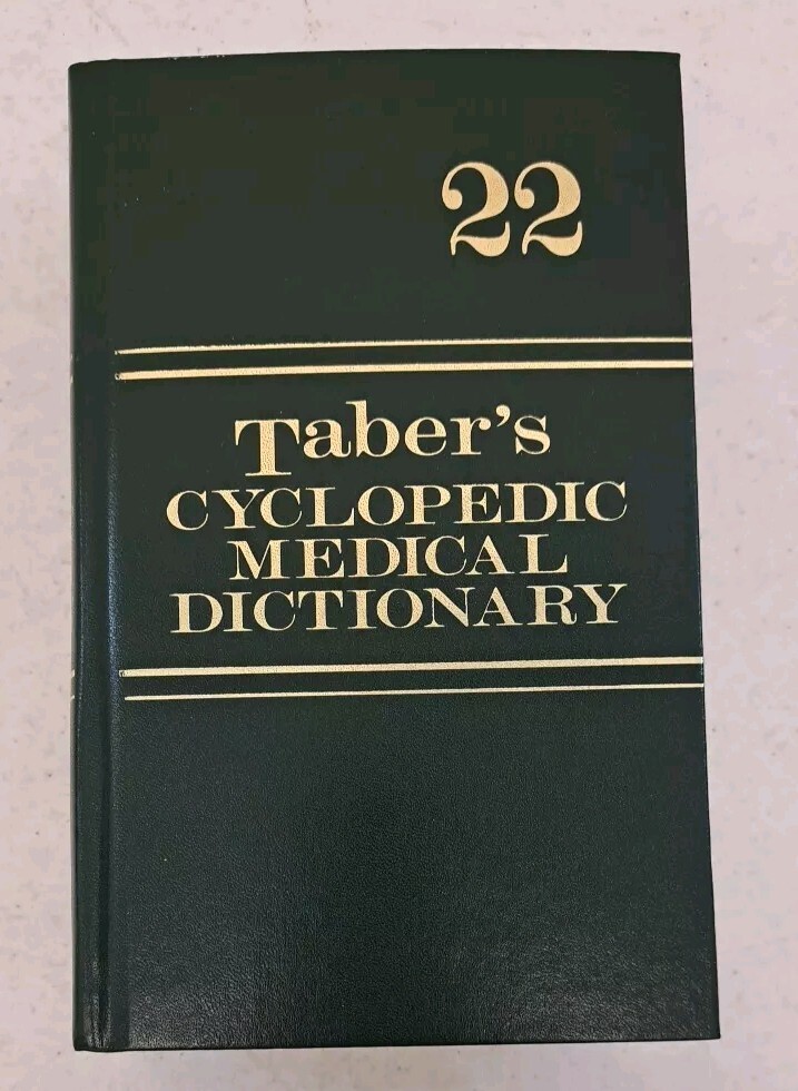 Very Good Condition-2013 22nd Edition-Taber’s Cyclopedic Medical Dictionary
