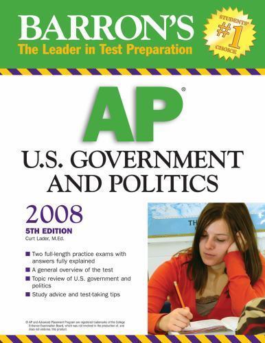 Barron’s AP U.S. Government and Politics 2008 – Ed, 0764138200, paperback