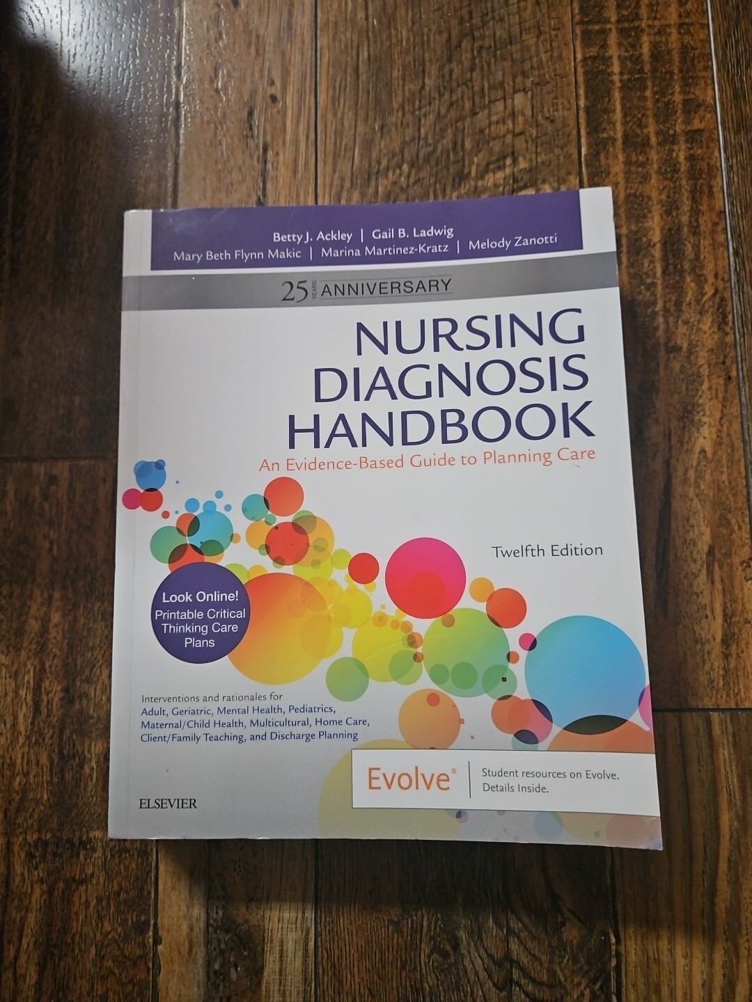 Nursing Diagnosis Handbook, 12th – Paperback, by Ackley MSN EdS – Very Good a