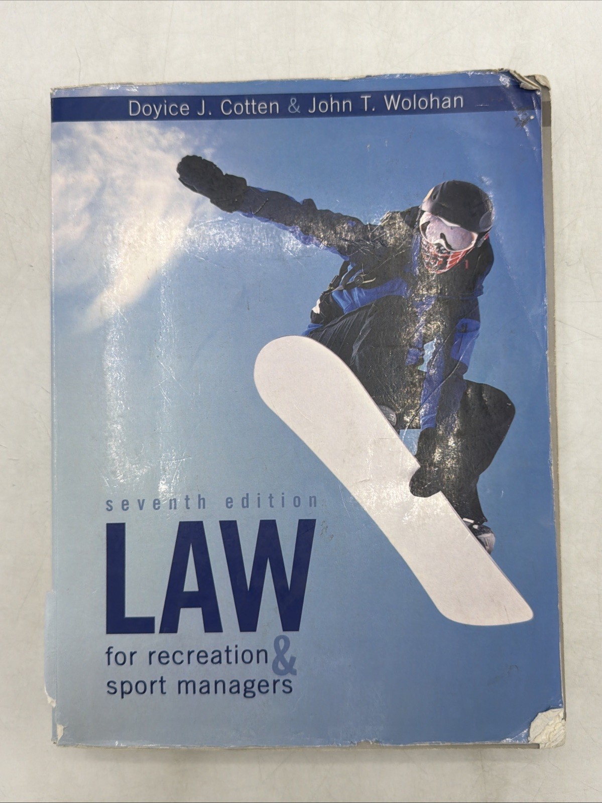 Law for Recreation & Sport Managers – ACCEPTABLE