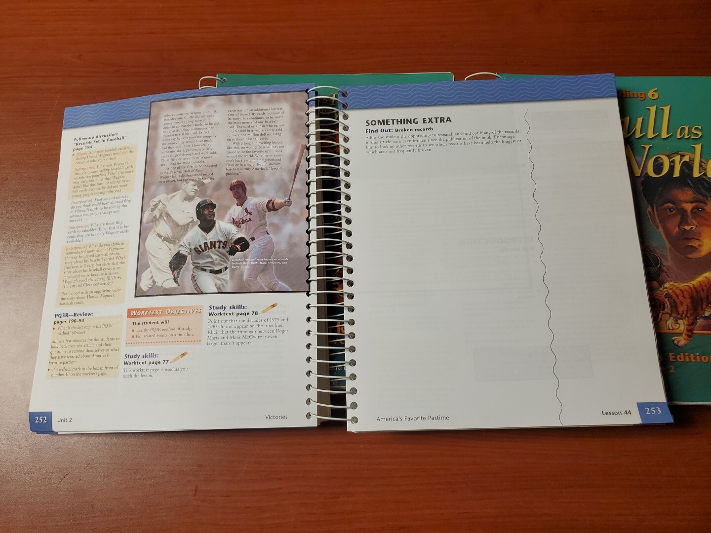 BJU Reading 6: As Full As The World-Worktext Answer Key & Teacher Ed. 1 And 2