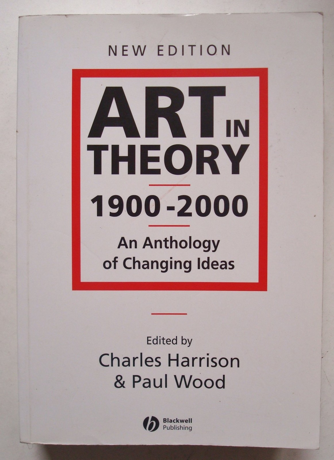 Art in Theory 1900 – 2000: An Anthology of Changing Ideas – paperback Harris…