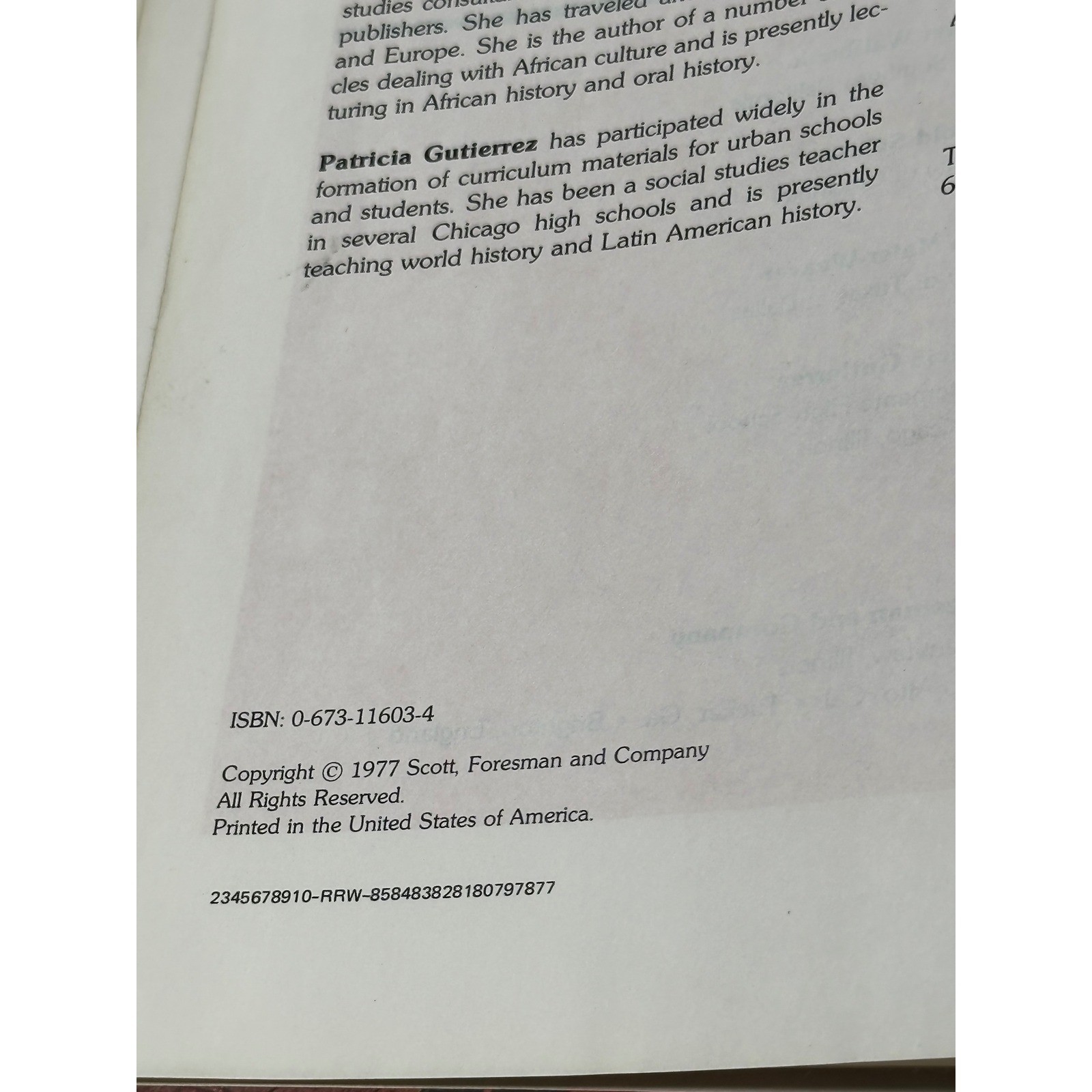 History and Life The World and Its People 1977 Vintage Textbook Scott Foresman