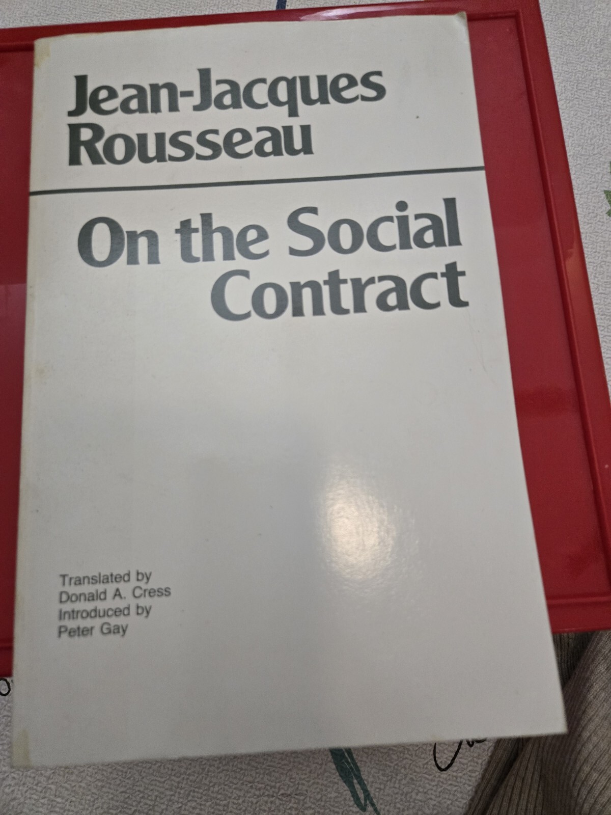 Hackett Classics Ser.: On the Social Contract by Jean-Jacques Rousseau (1988,…
