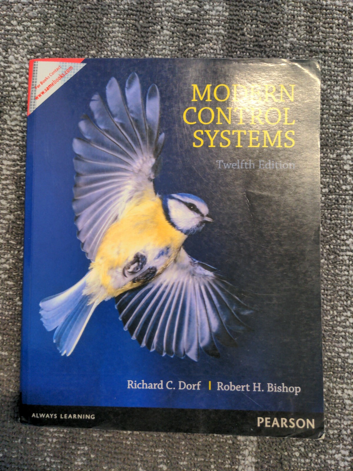 Modern Control Systems by Robert H. Bishop and Richard C. Dorf 12th edition