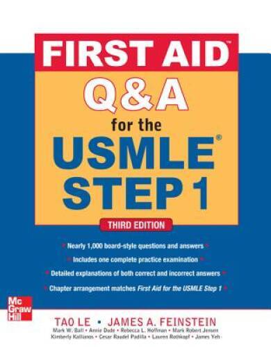 First Aid Q&A for the USMLE Step 1, Third Edition – Paperback – VERY GOOD