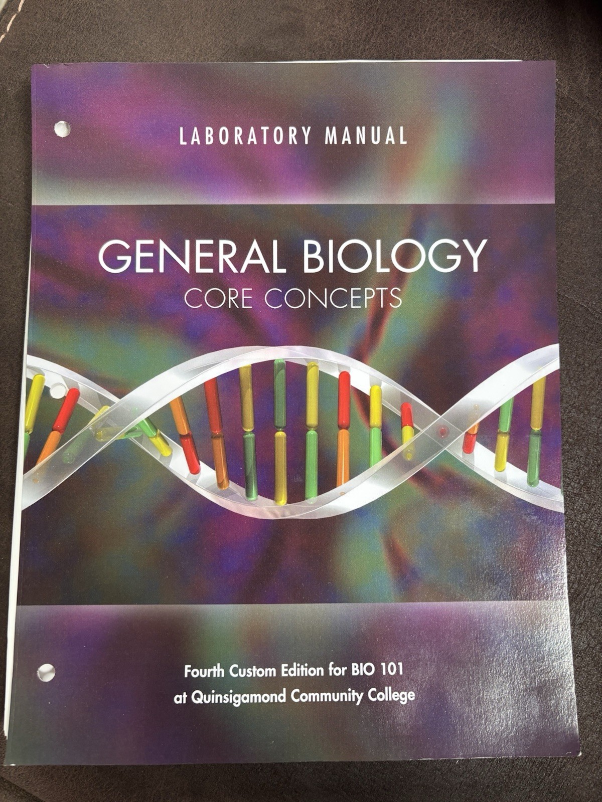 Pearson General Biology Core Concepts Laboratory Manual Fourth Custom Edition