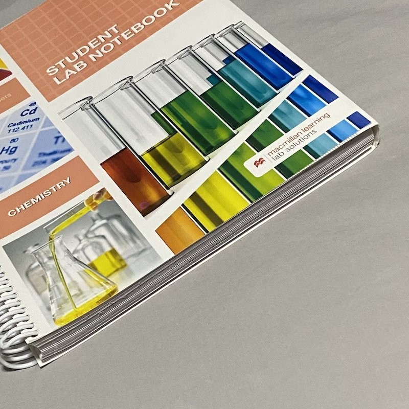 Macmillan Learning Student Lab Notebook CHEMISTRY 100 Duplicate Sets Spiral