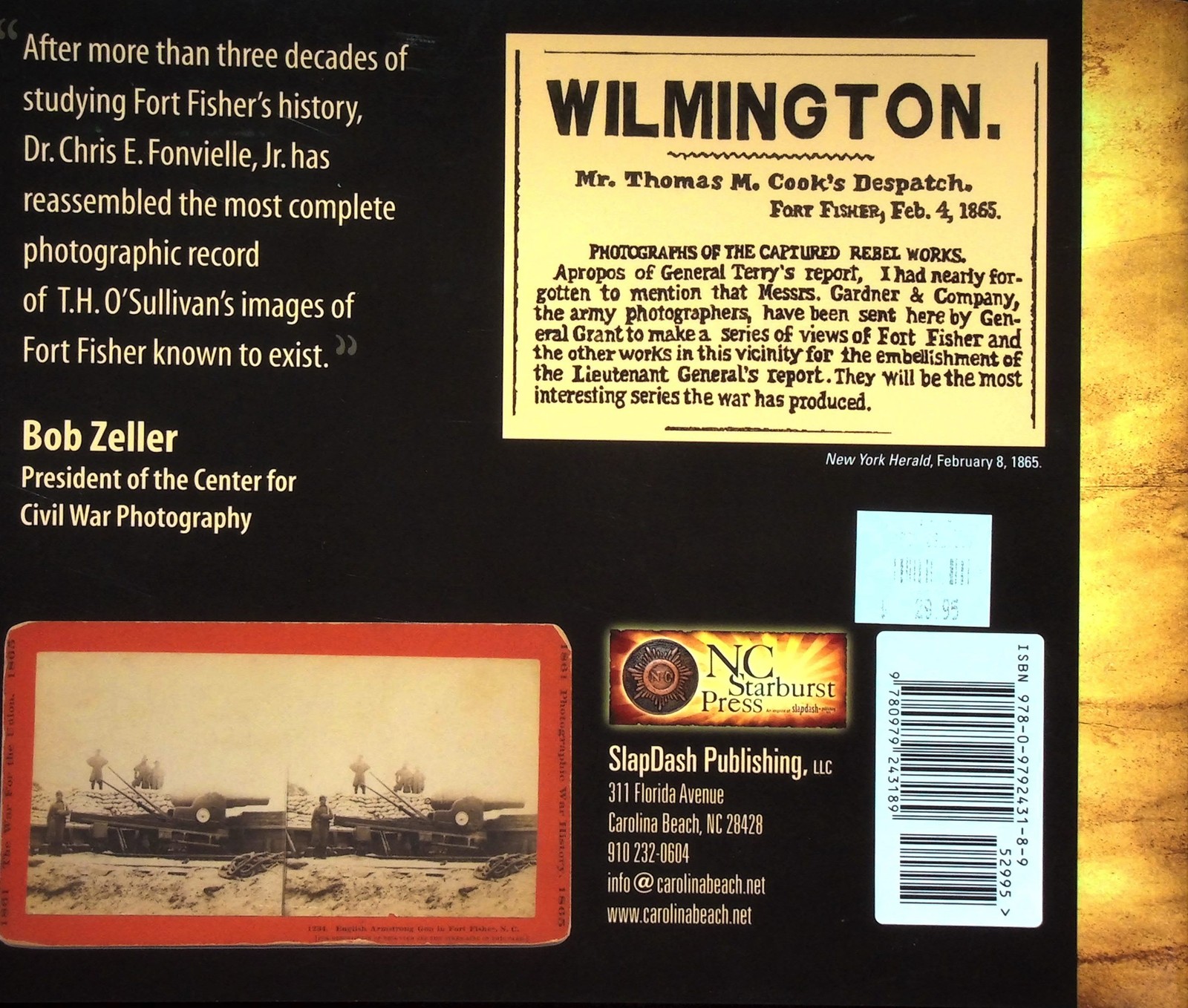 Fort Fisher 1865 O’Sullivan Civil War Photos SIGNED Fonvielle 1st Print NC