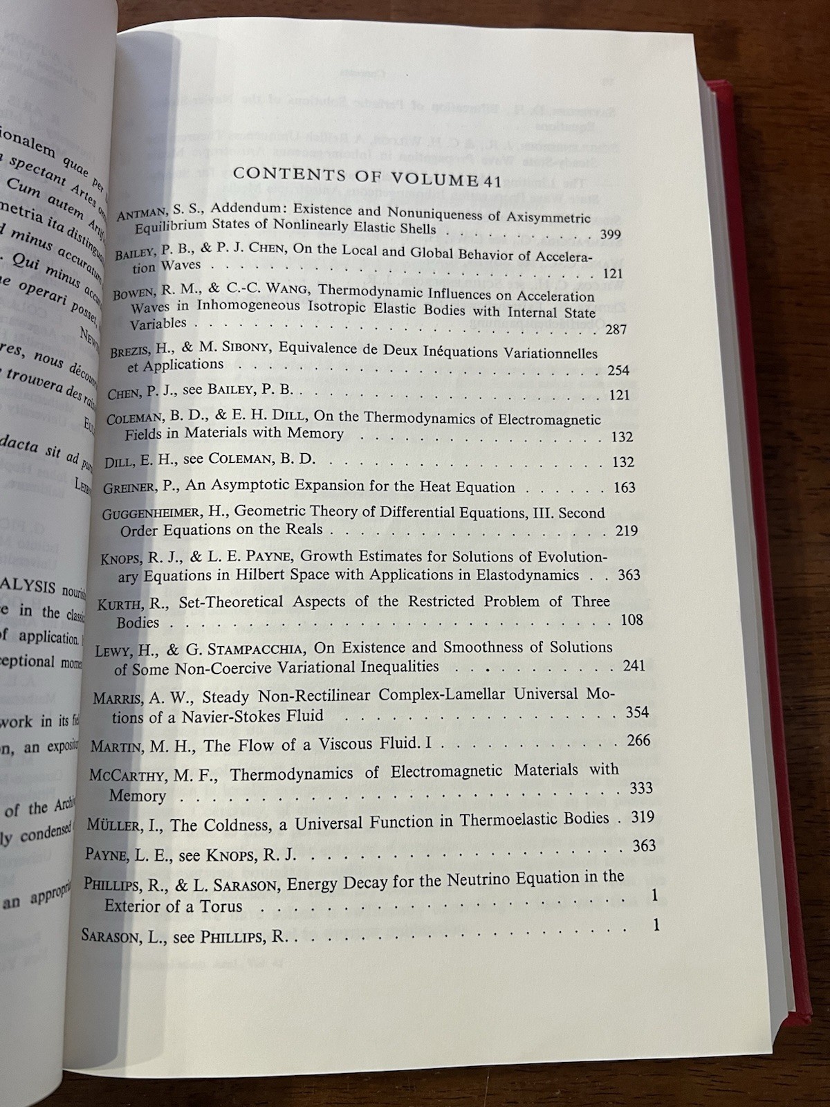 Lot Of 20 Rational Mechanics And Analysis Books – C Truesdell & J Serrin