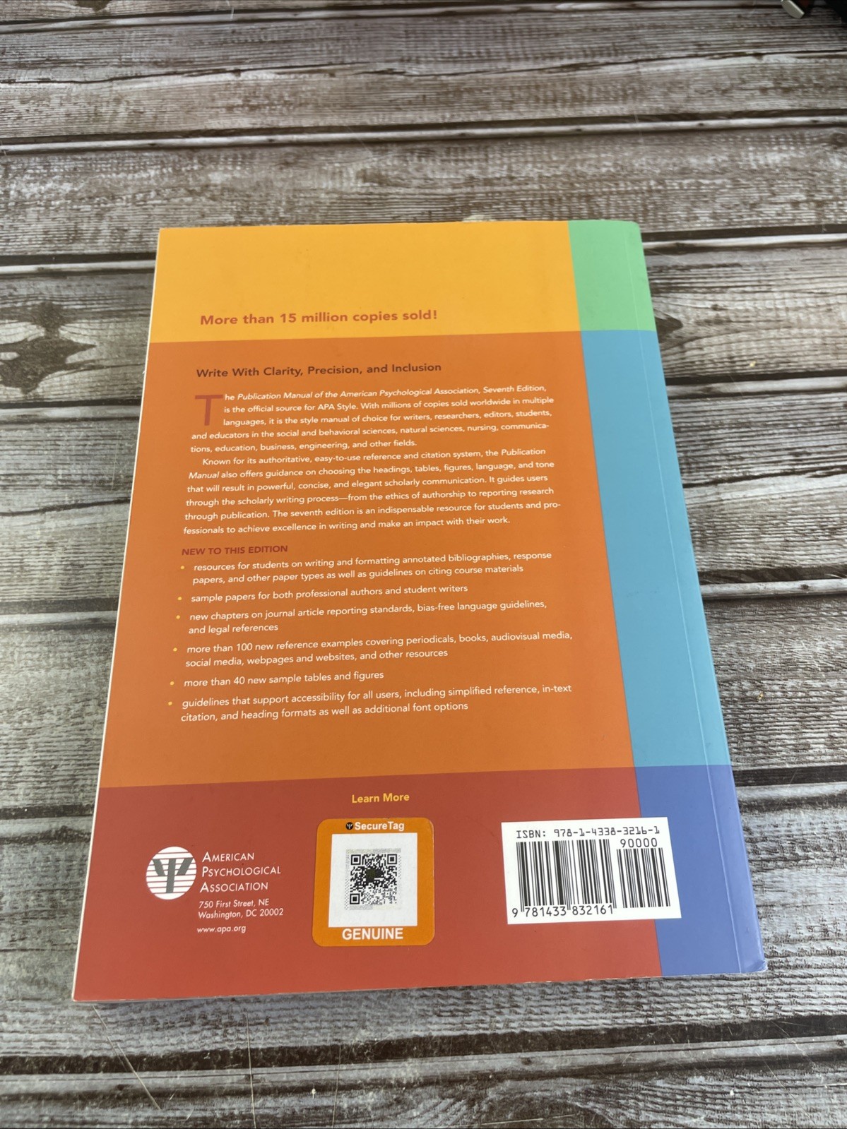 Publication Manual (OFFICIAL) 7th Edition of the American Psychological…