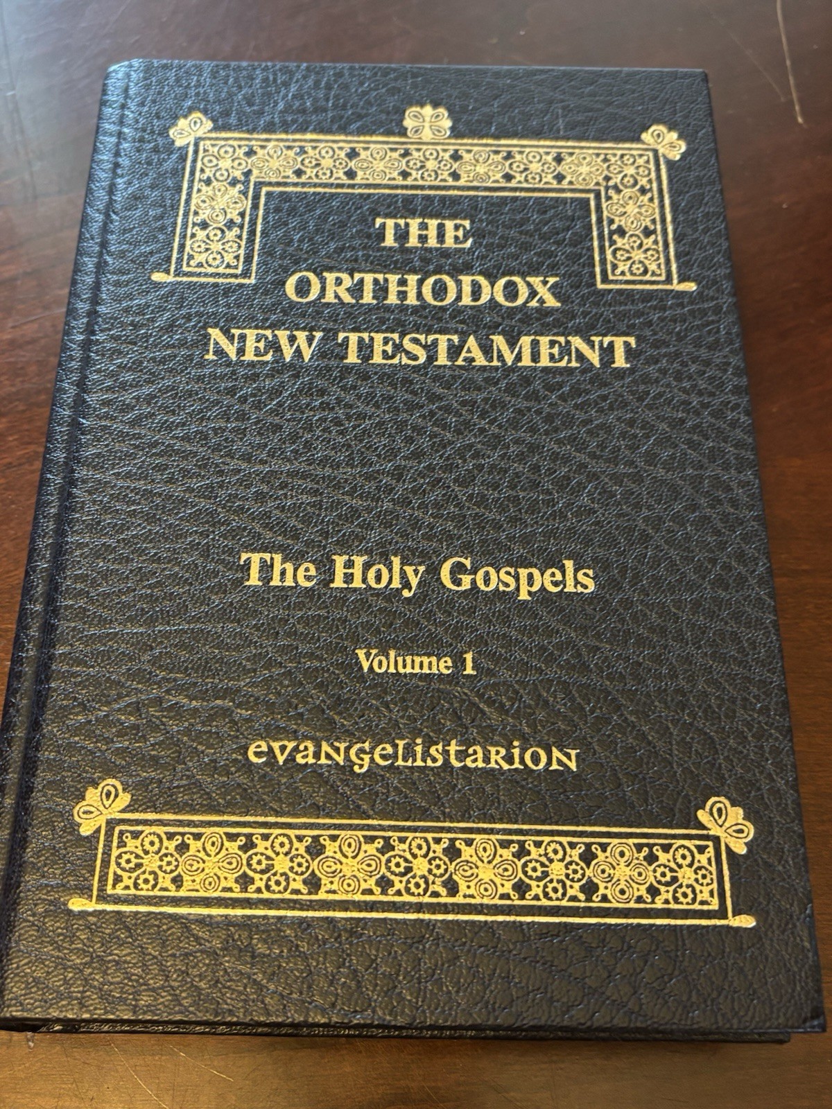 The Orthodox NEW TESTAMENT Holy Gospels Vol. 1 Blue Hard Cover Book New