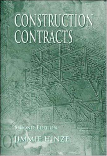 Construction Contracts by Jimmie Hinze