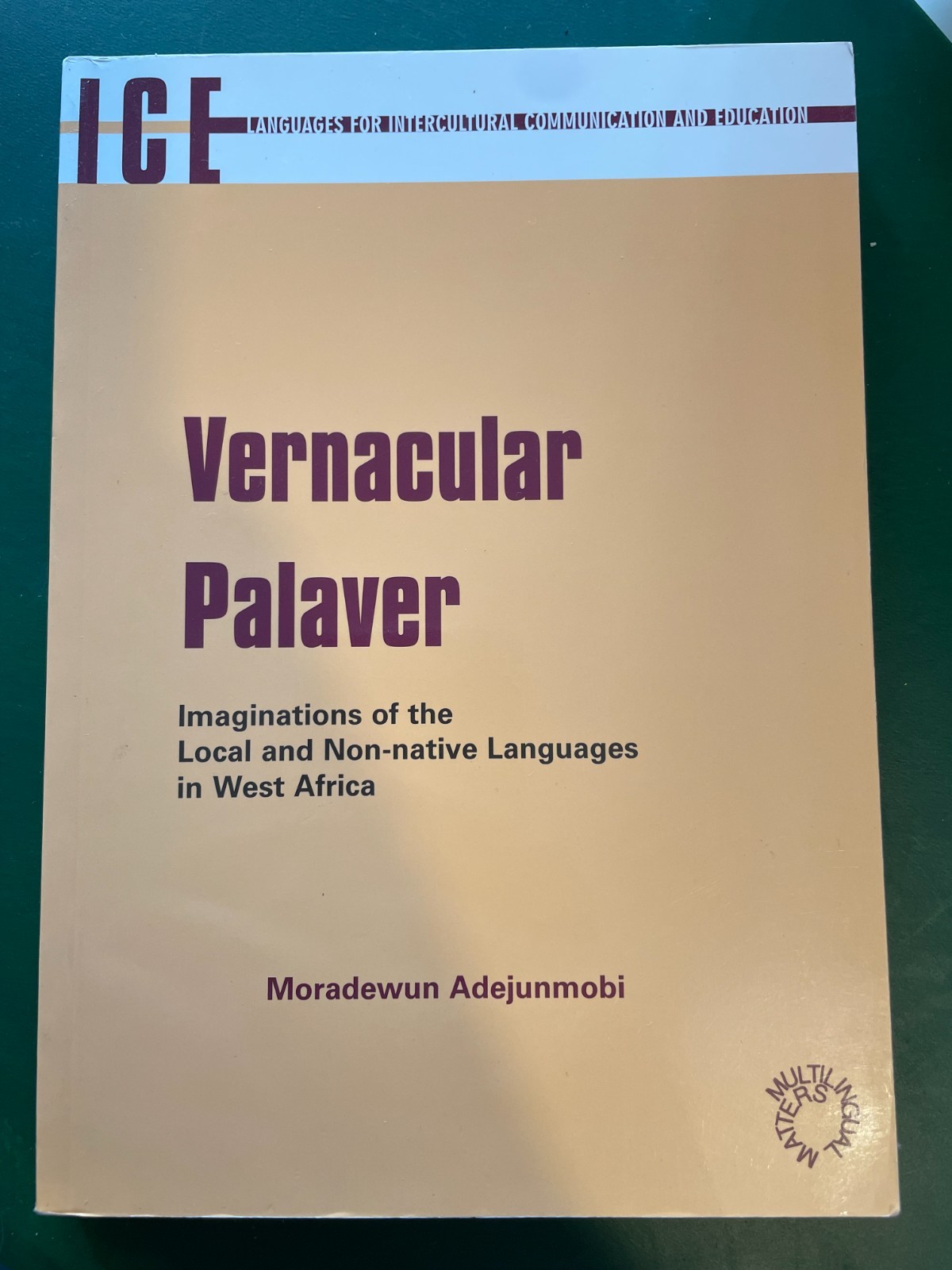 Vernacular Palaver Linguistics Sociology West Africa Africana African Studies