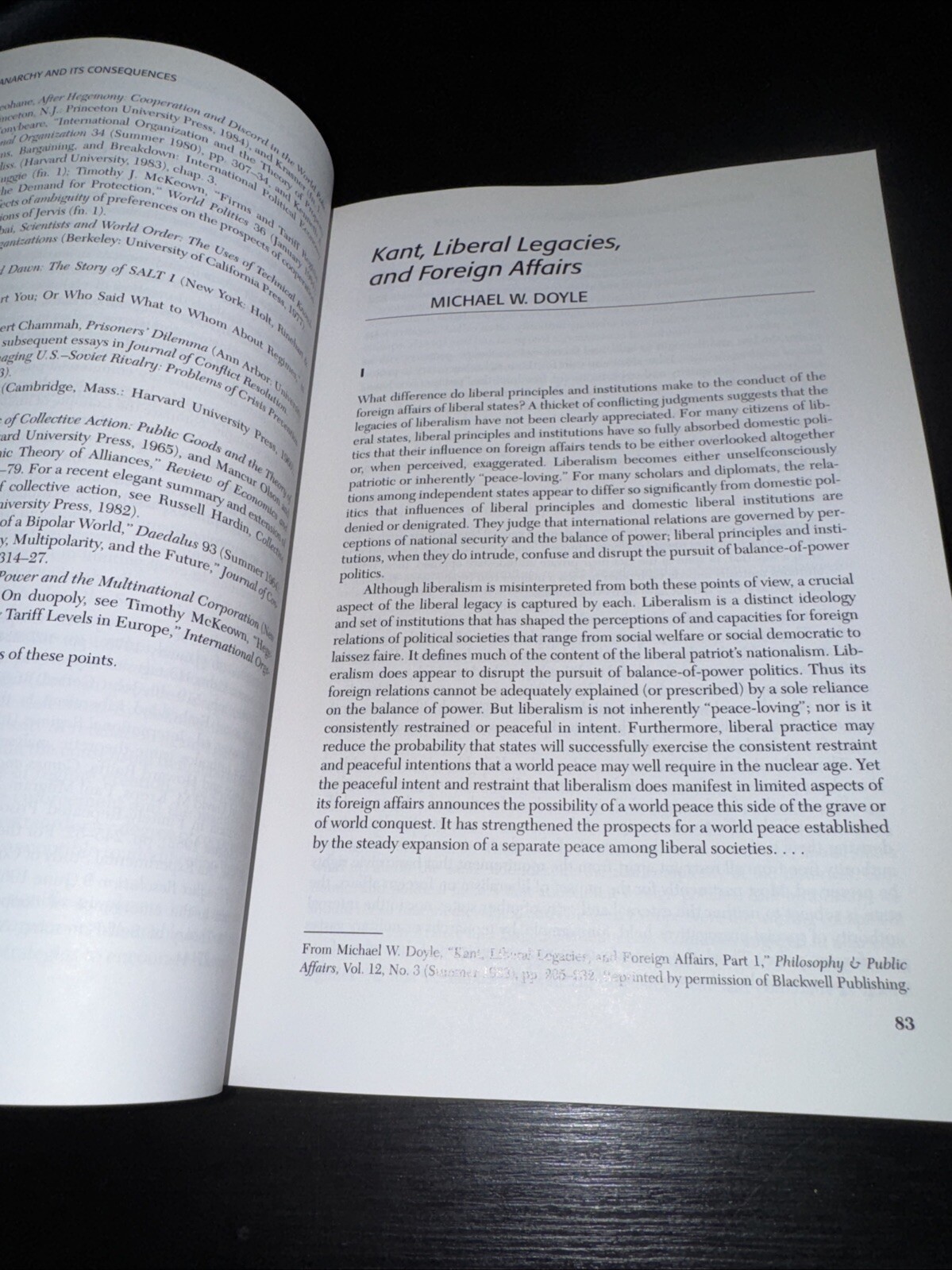 INTERNATIONAL POLITICS: ENDURING CONCEPTS AND CONTEMPORARY By Robert J. Art