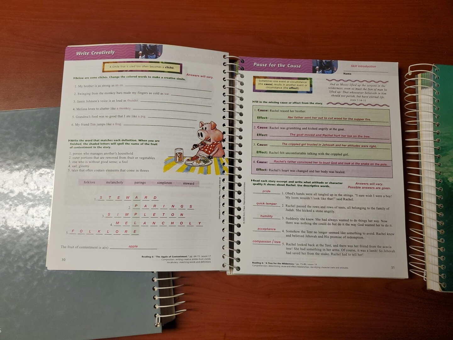 BJU Reading 6: As Full As The World-Worktext Answer Key & Teacher Ed. 1 And 2