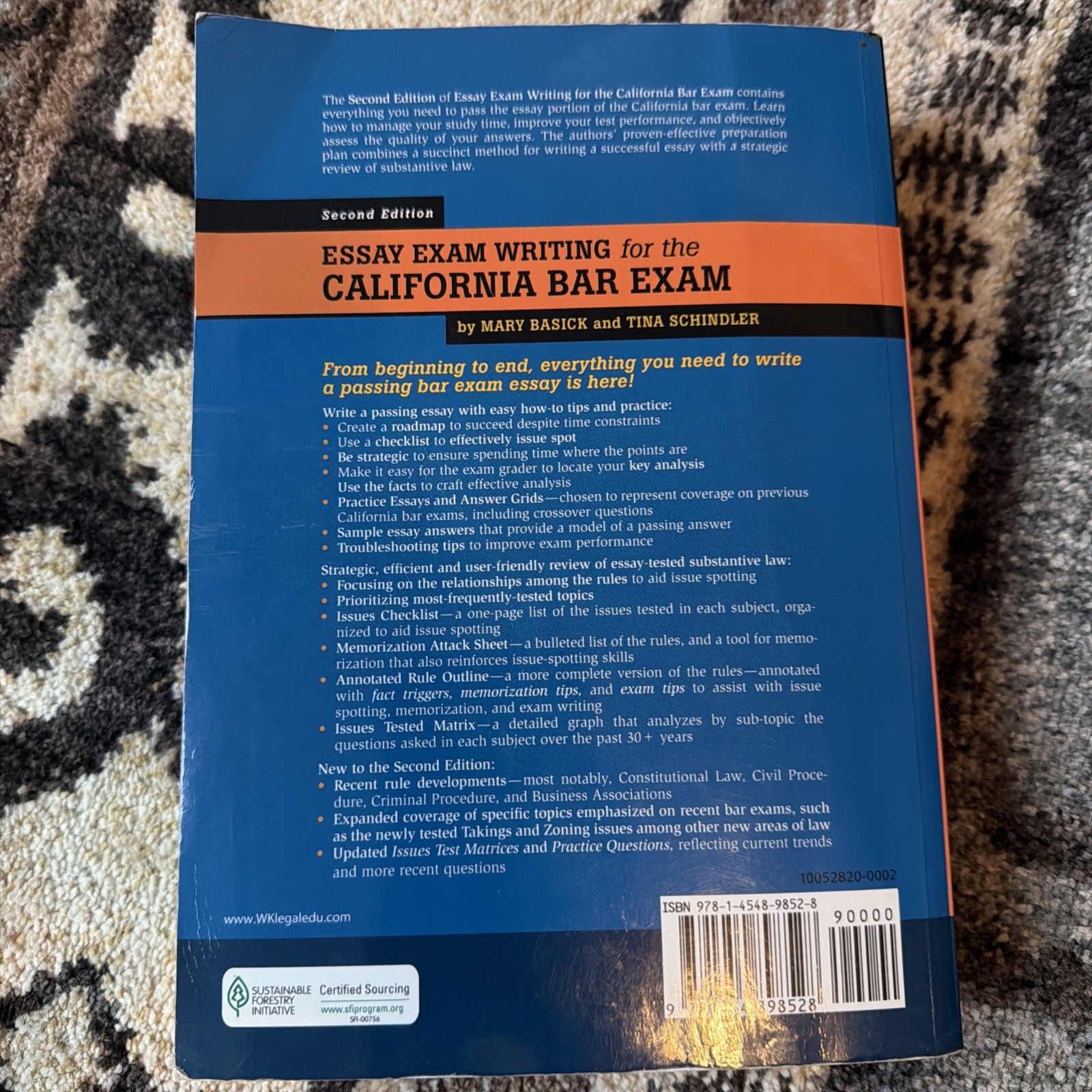 Essay Exam Writing for the California Bar Exam by M. Basick (2018, Paperback)