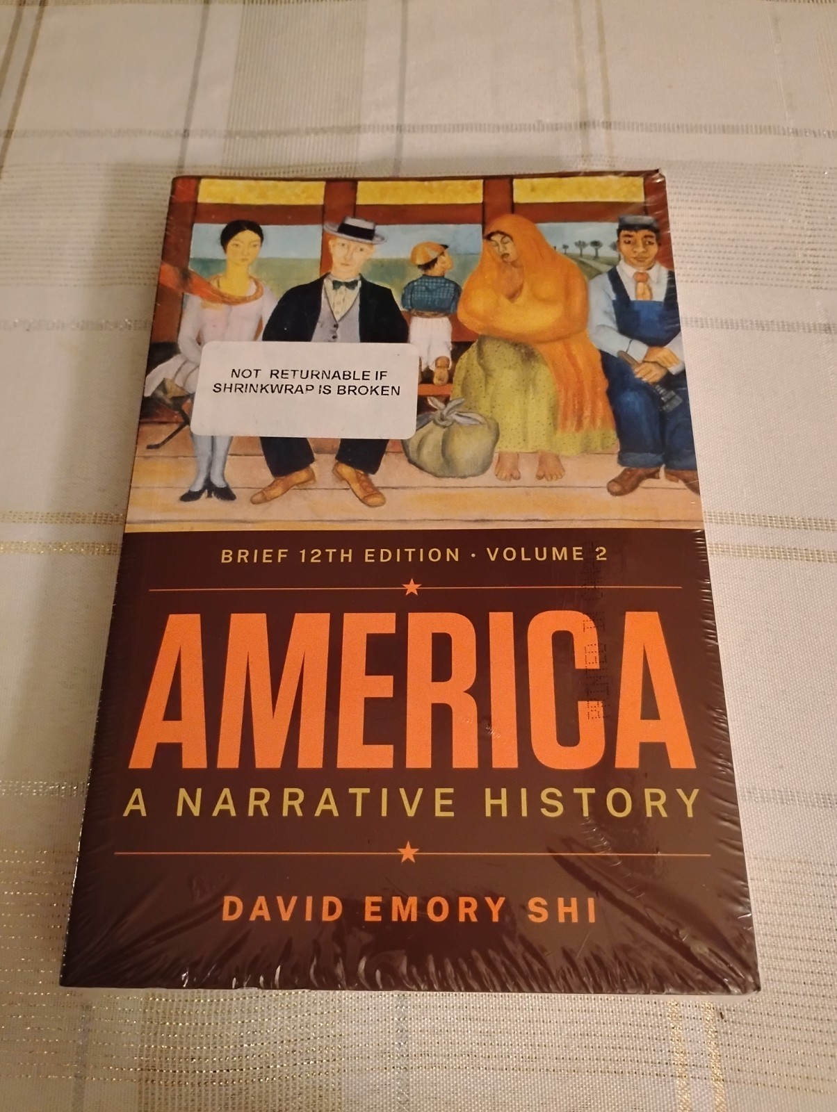 America: A Narrative History (Volume 2) – Paperback, by Shi David E. New Sealed