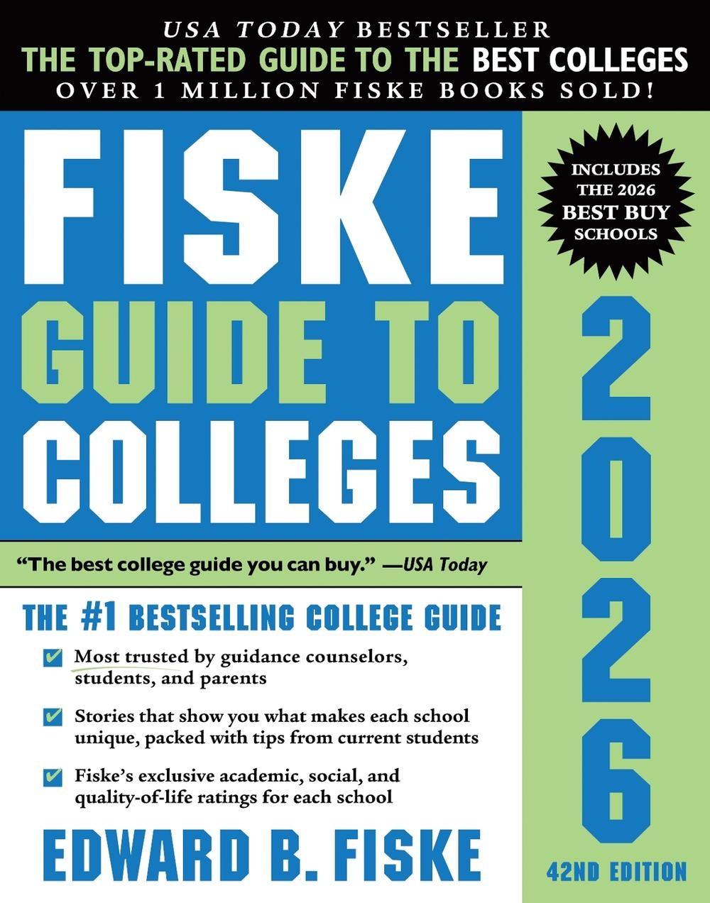 Fiske Guide to Colleges 2026 by Edward B. Fiske Paperback Book