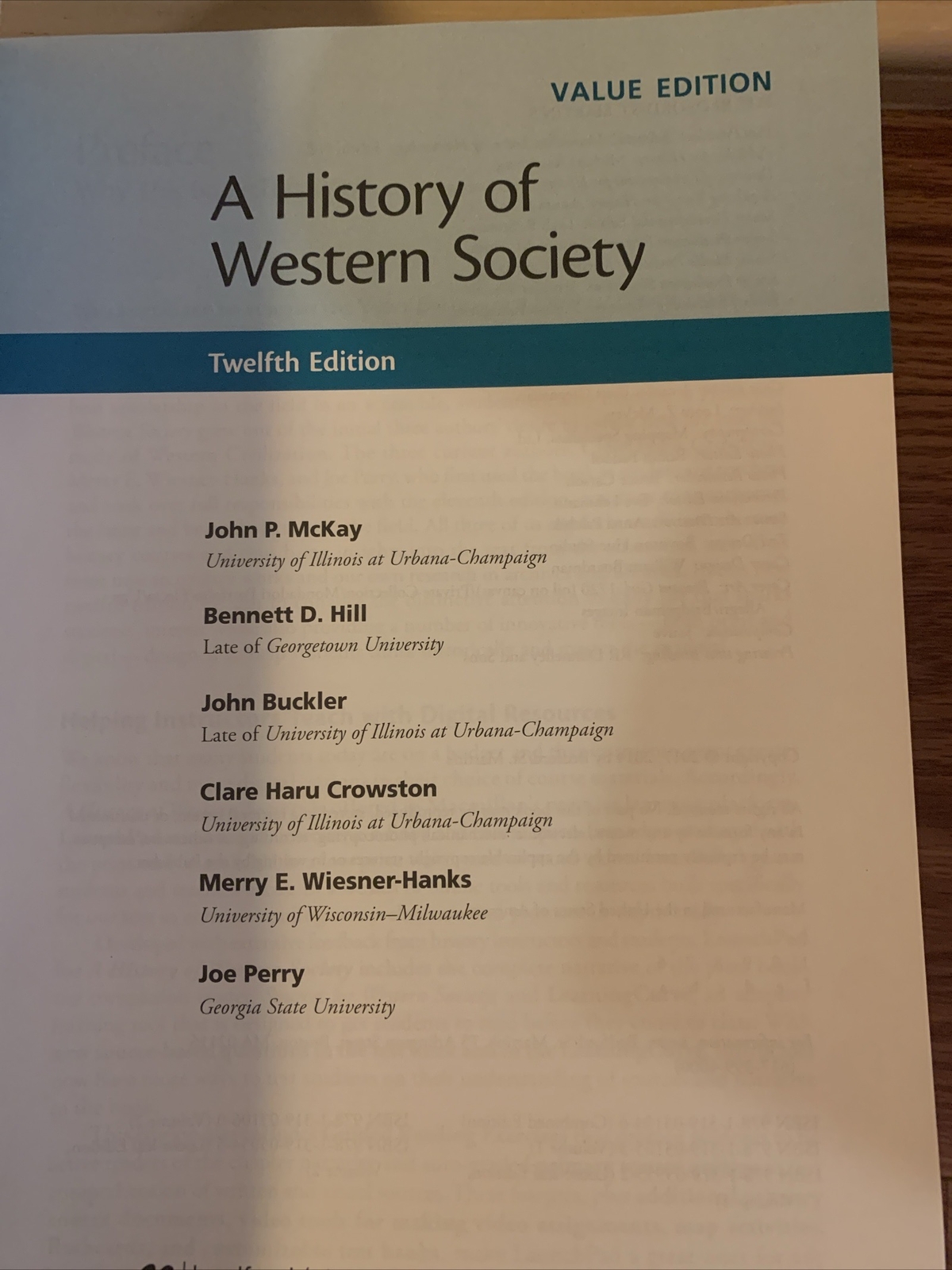 A History of Western Society, Value Edition, Evaluation Copy For Instructors