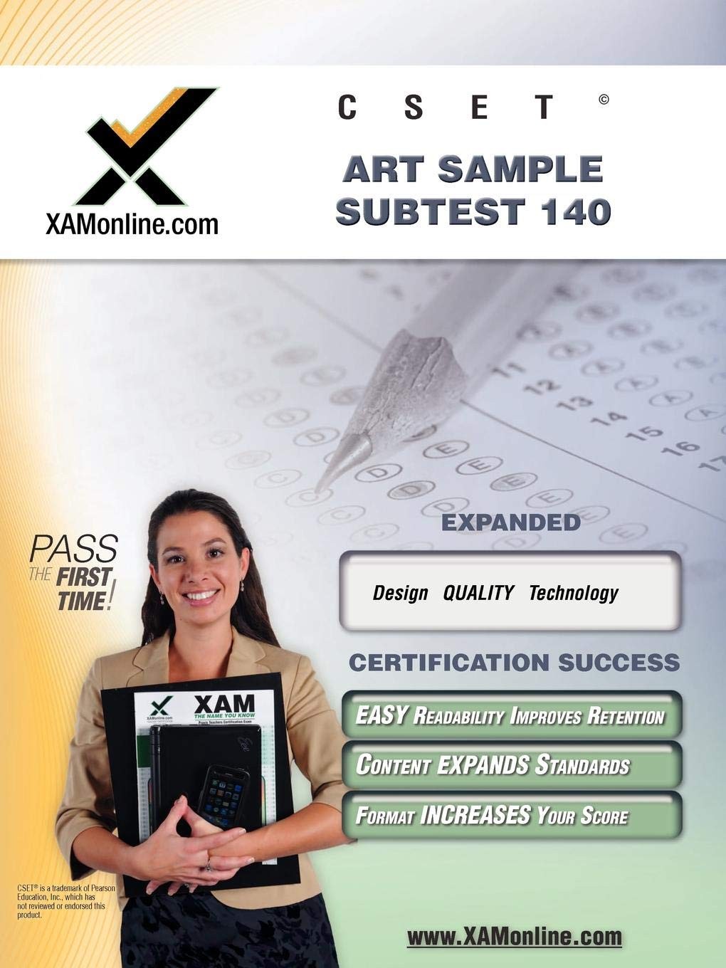 CSET Art Sample Subtest 140 Teacher Certification Test Prep Study Guide (XAM…