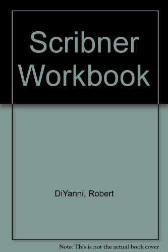 Scribner Handbook for Writers – Paperback, by Diyanni Robert – Acceptable n