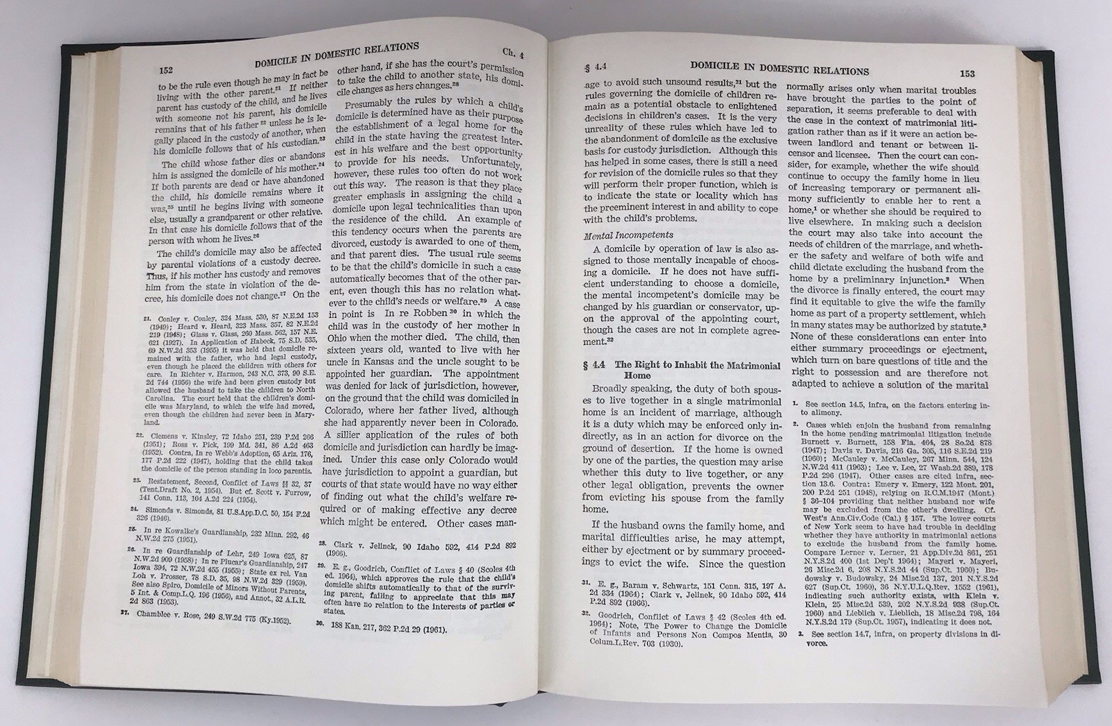 Law Book of Domestic Relations Hornbook Series Homer H. Clark Jr West 1968