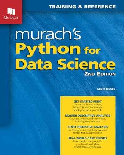 Murach’s Python for Data Science – Paperback, by McCoy Scott – Very Good