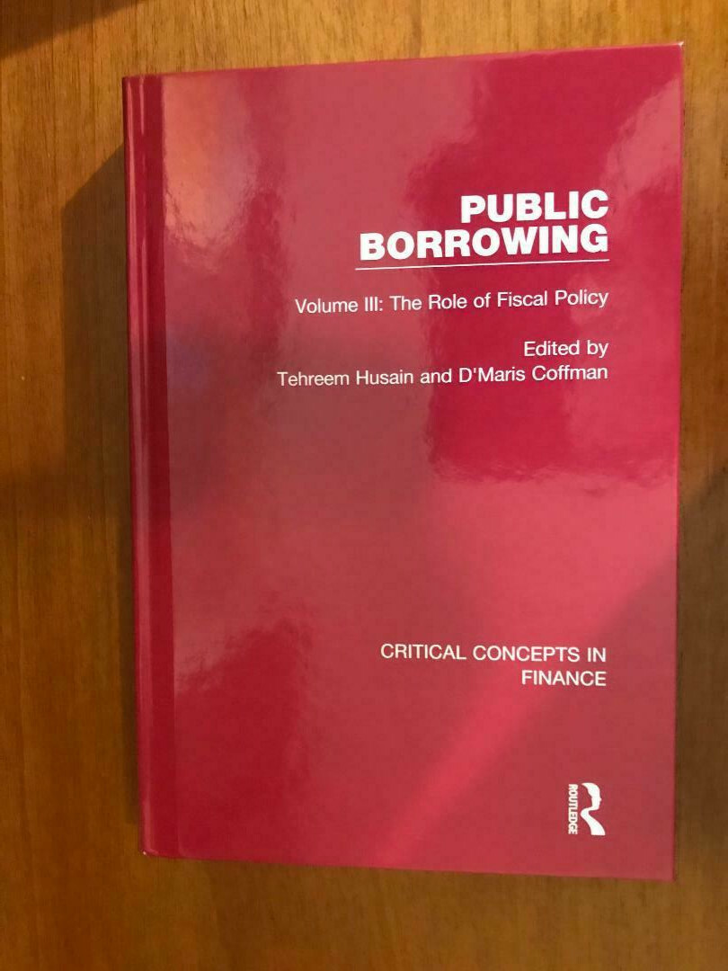 Critical Concepts in Finance / Public Borrowing 4 Volumes Set 2021 Routledge HB