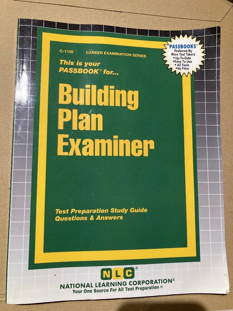Passbooks Building Plan Examiner (Paperback) Career Examination