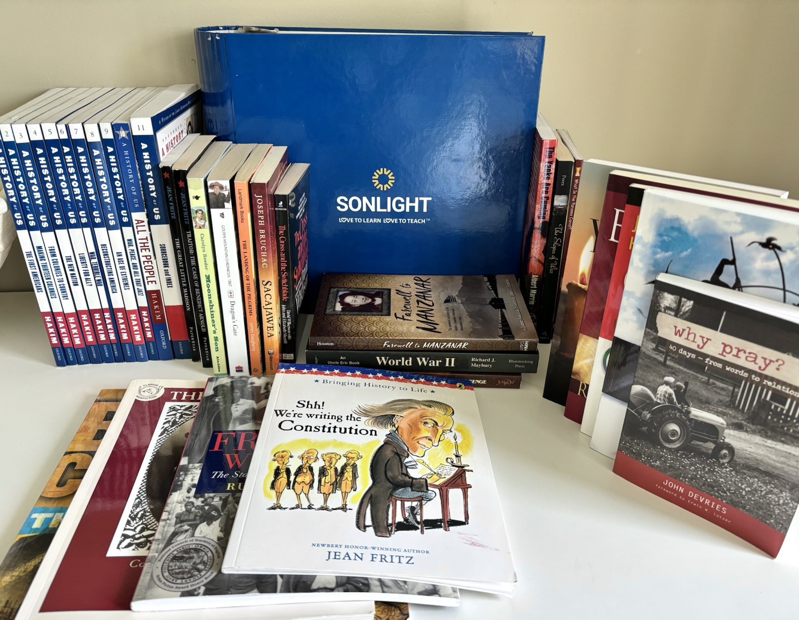 Sonlight 120 History / Bible + Readers History of US Homeschool Curriculum lot