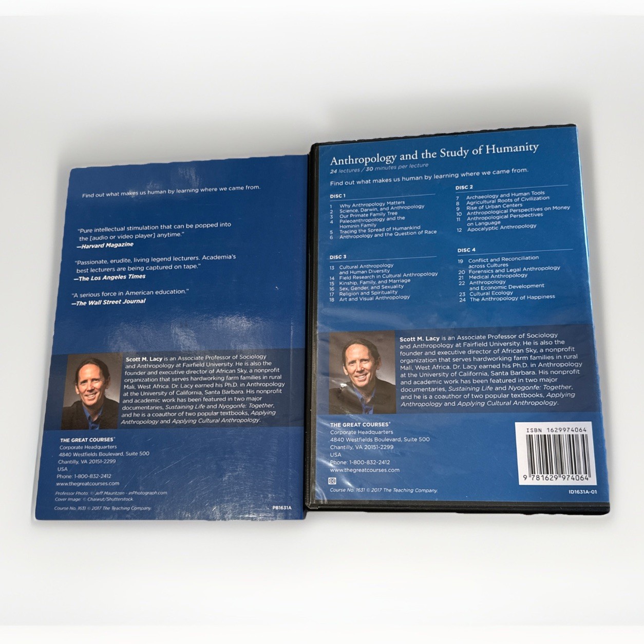 Great Courses Anthropology And The Study Of Humanity Guide 4 DVD Prof Scott Lacy