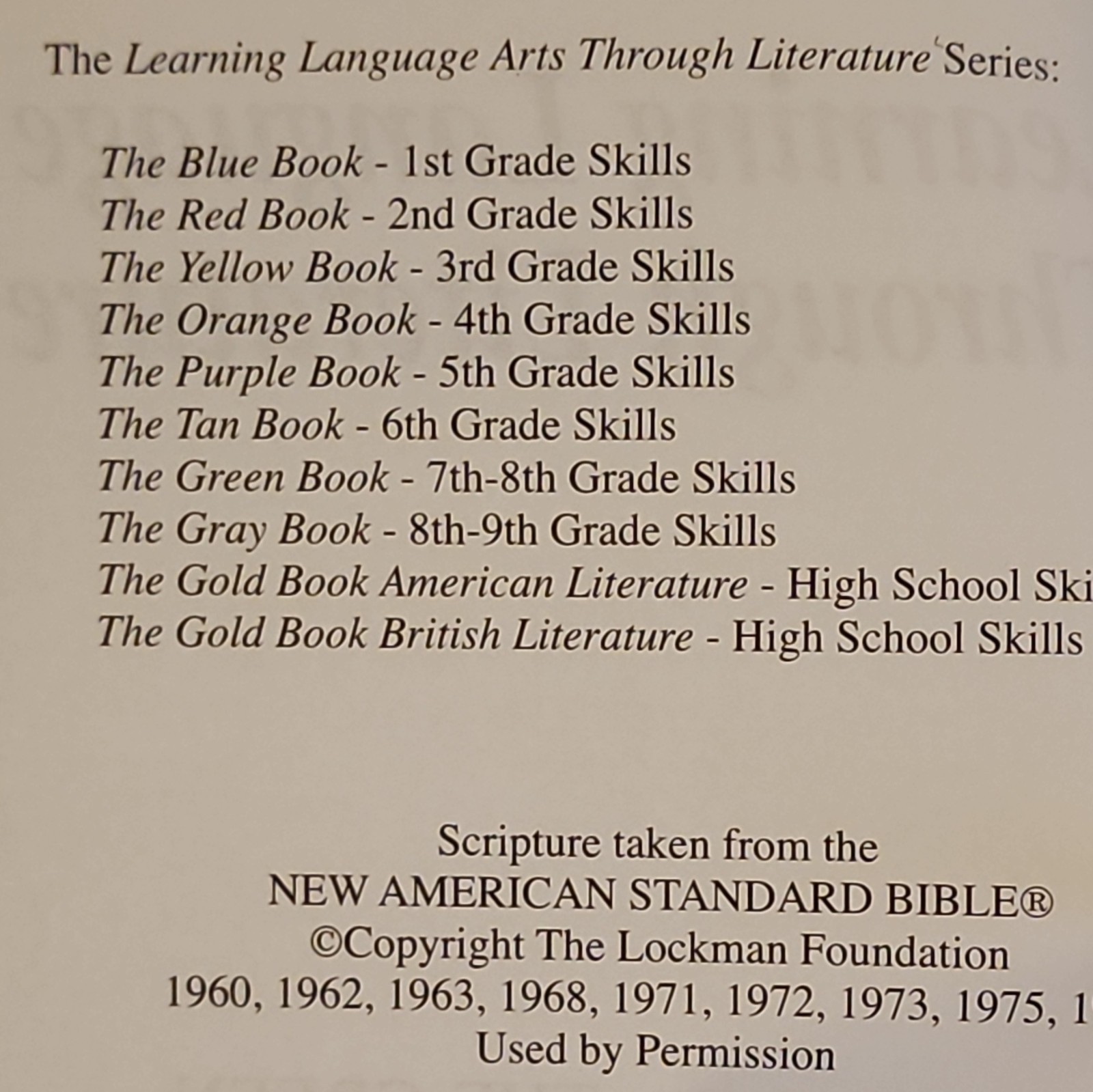 Learning Language Arts Through Literature Green Book Grades 7-8 Textbook