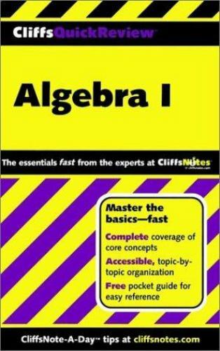 Cliffsquickreview Algebra I – 076456370X, paperback, Jerry Bobrow