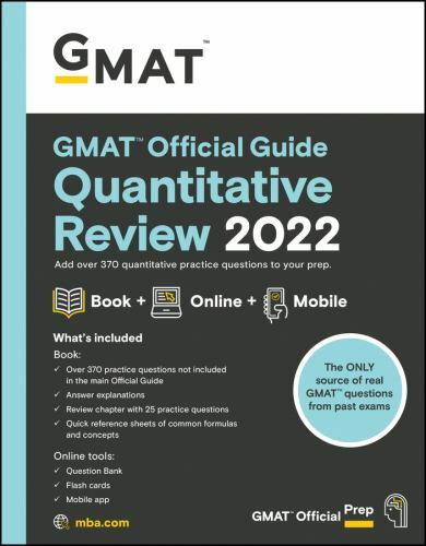 GMAT Official Guide Quantitative Review 2022: Book + Online Q – VERY GOOD