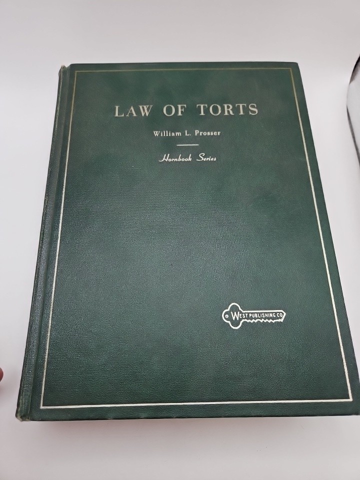 The Law of Torts Hornbook by William Prosser 4th Edition 1971 West Publishing