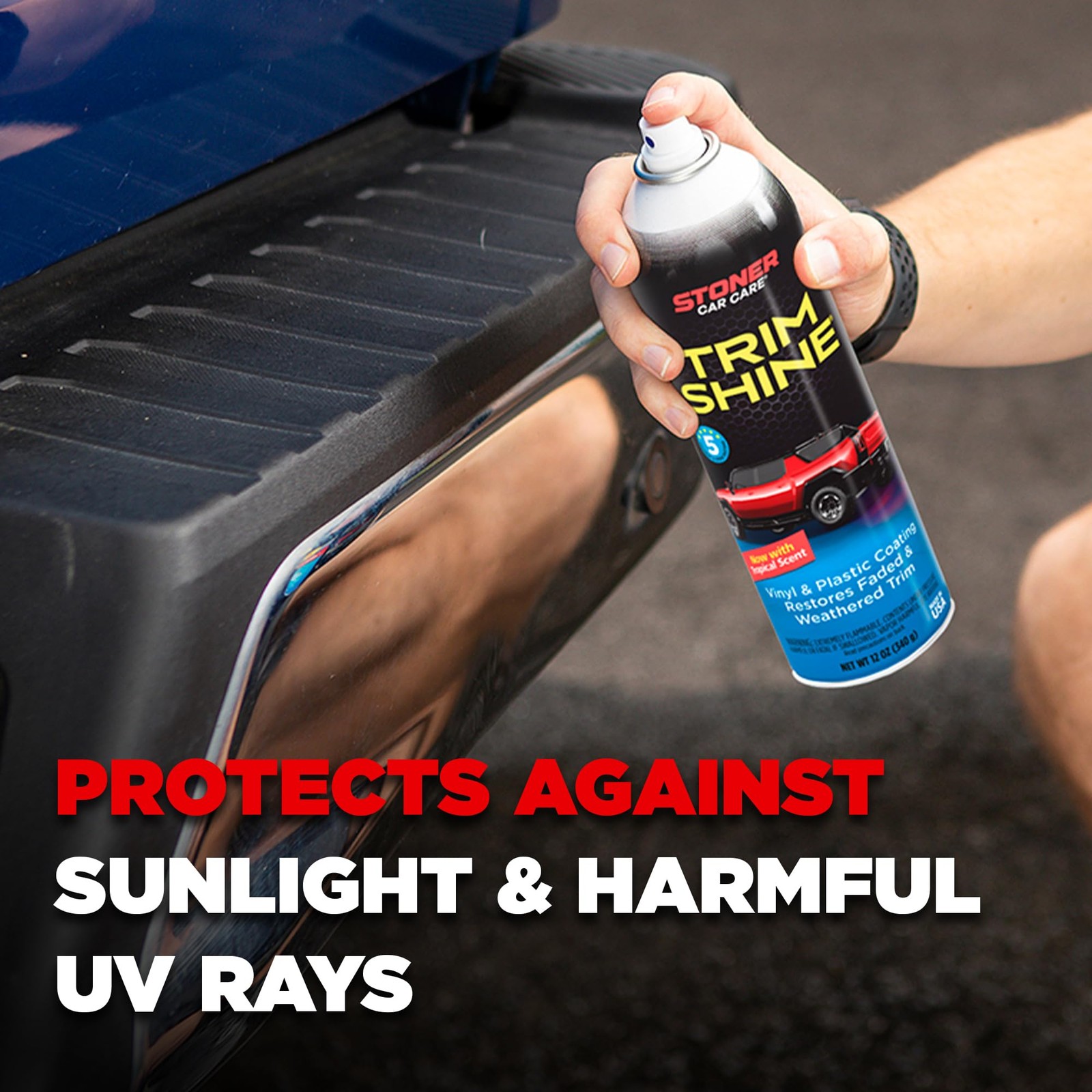 Black Trim Plastic Restorer Interior Exterior 12oz Protectant Coating Usa Made