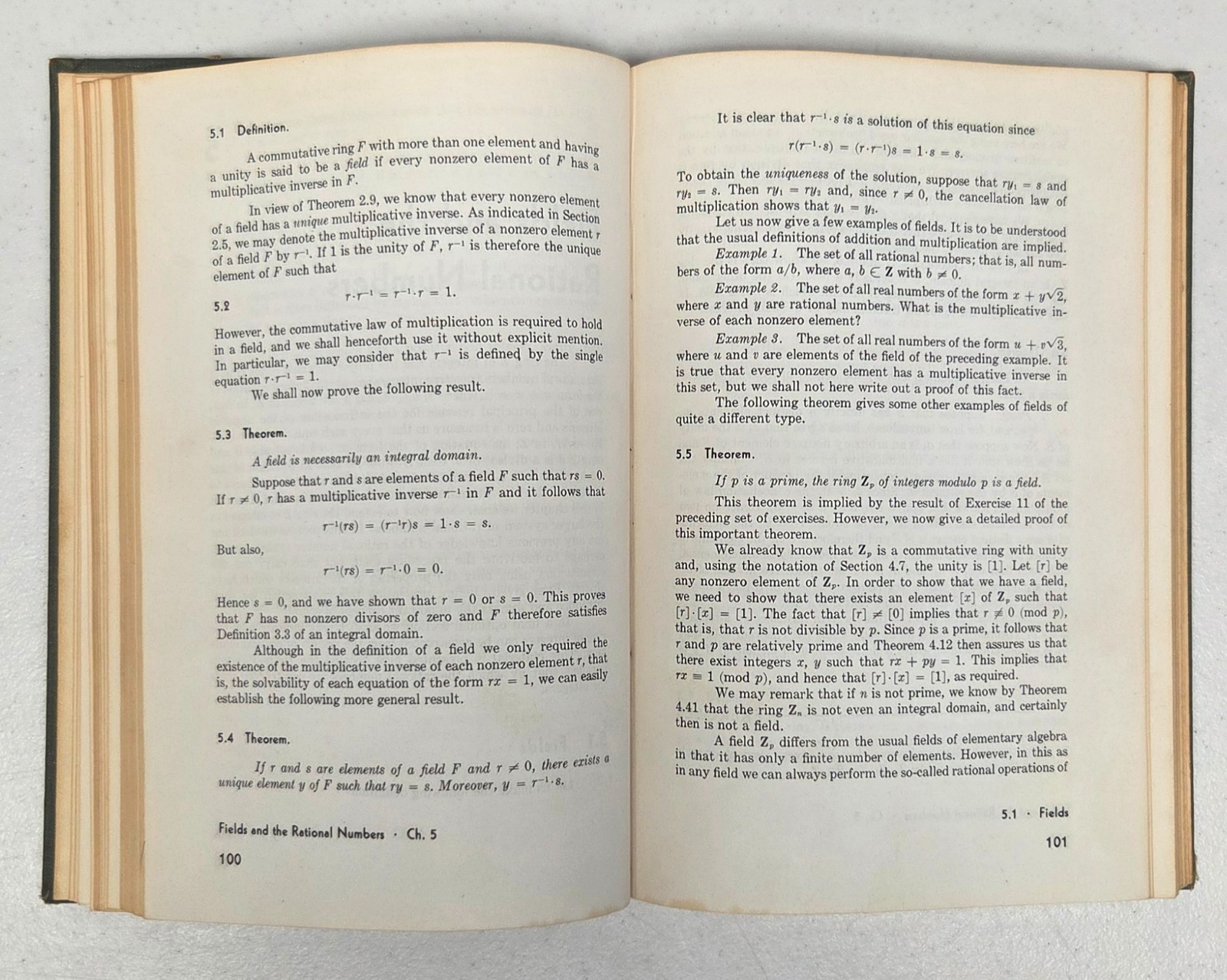1968 Introduction to Modern Algebra Green Hardcover Revised Neal H. McCoy