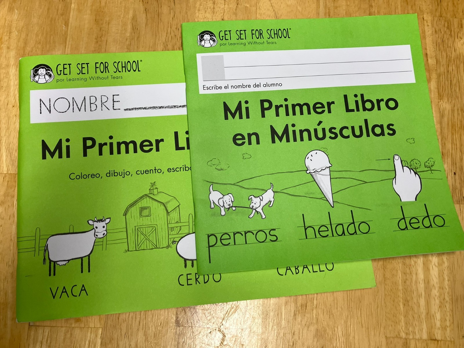 Handwriting Without Tears set of 2 – Mi Primer Libro Escolar y en Minusculas NEW